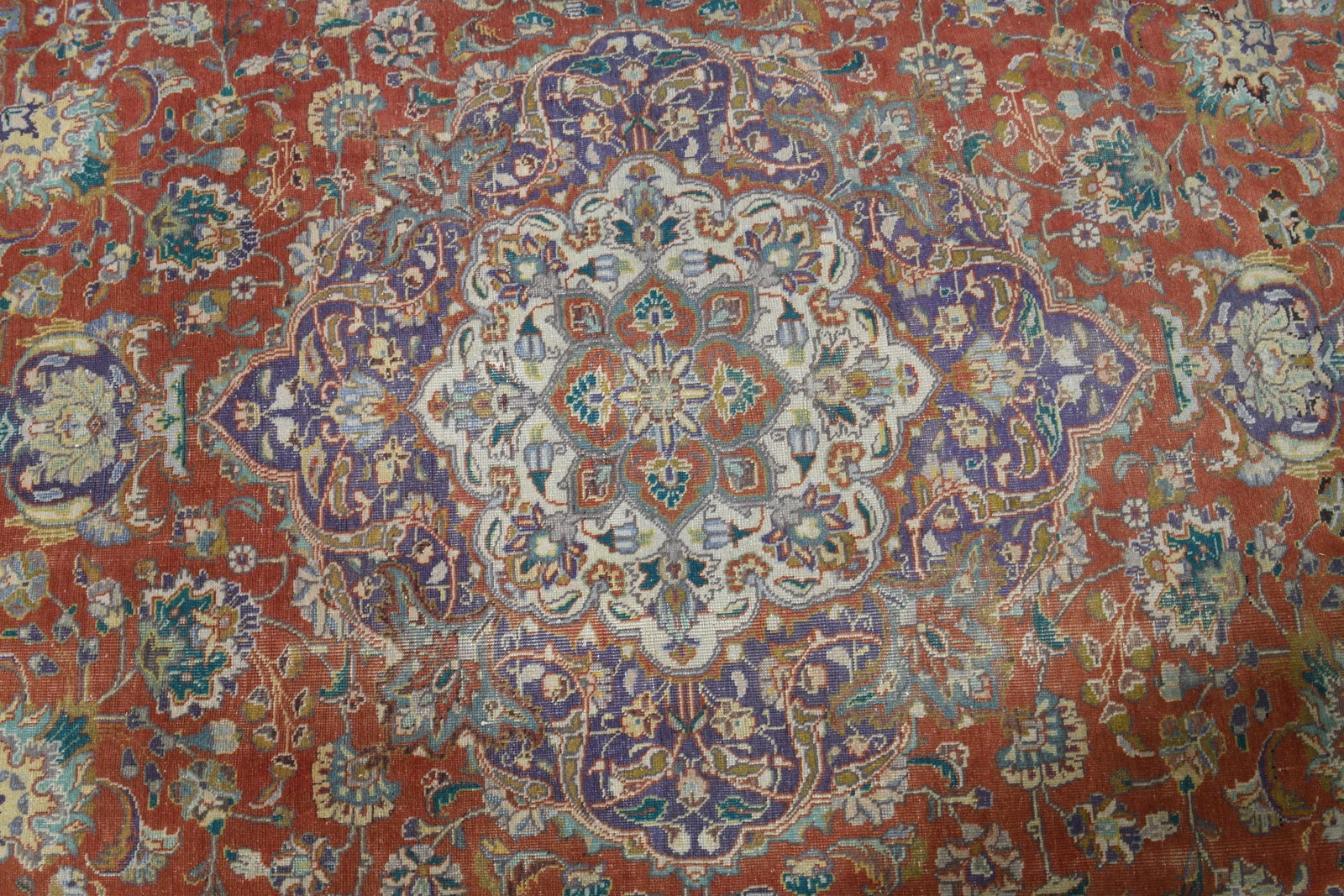 9'1x12'4 ft, ORANGE MINIMALIST RUG - 5
