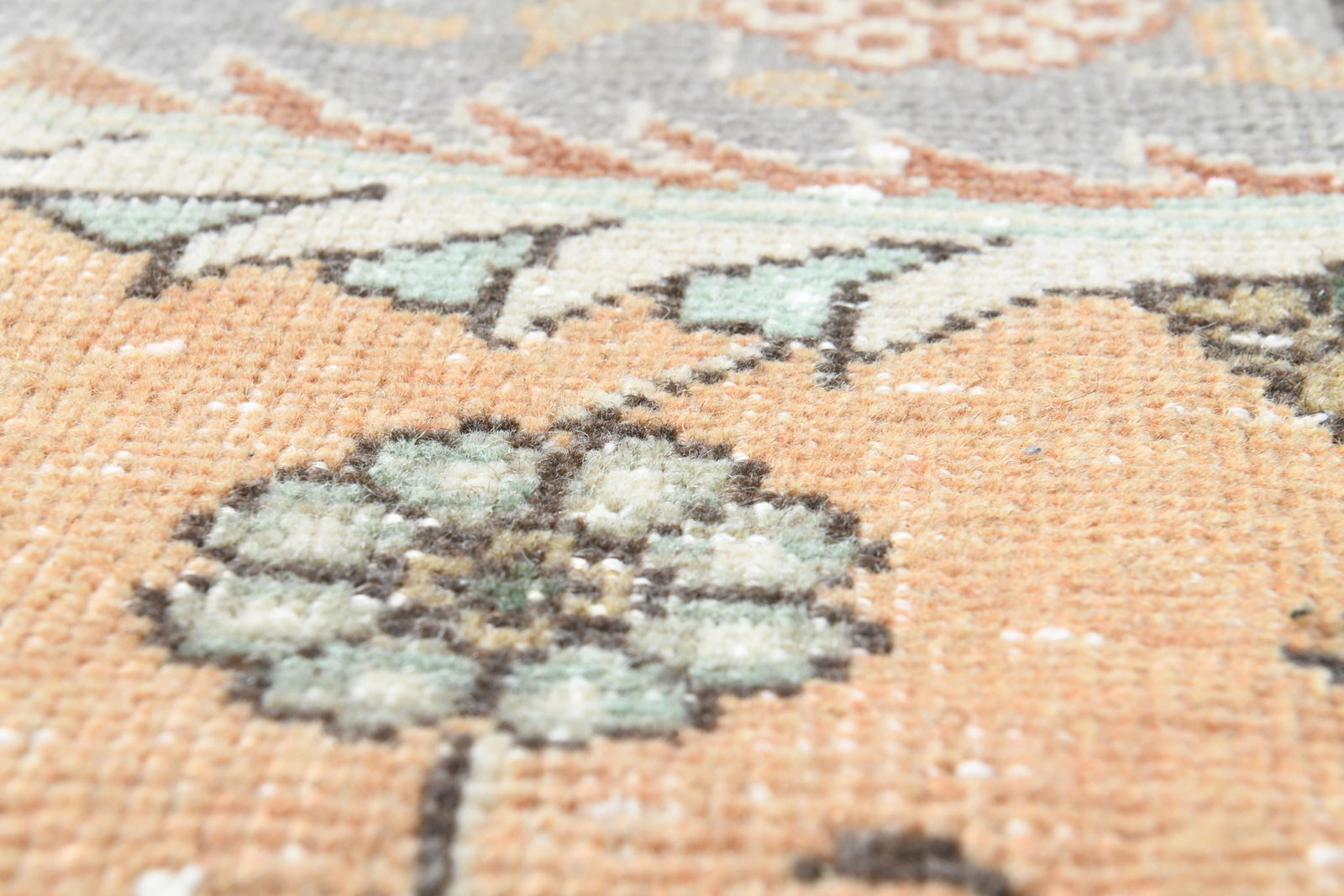 9'1x11'3 ft, ORANGE PERSIAN RUG - 4