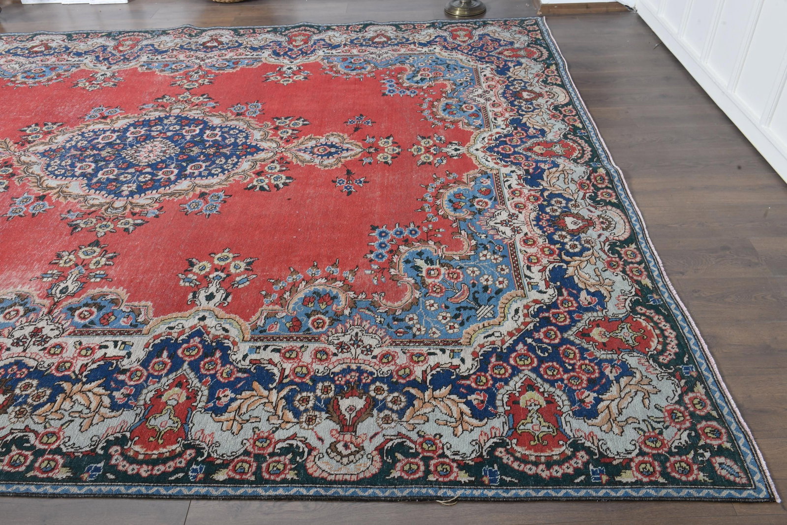 9'7x12'6 ft, RED MINIMALIST RUG - 6