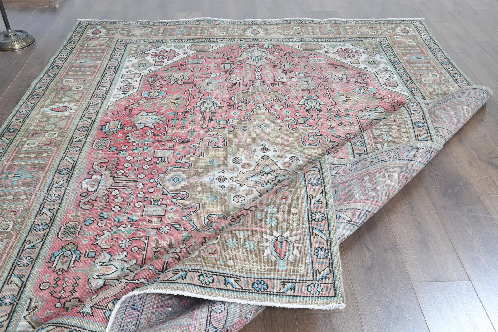 7.7x11 ft, OVERSIZED PINK BROWN - 4