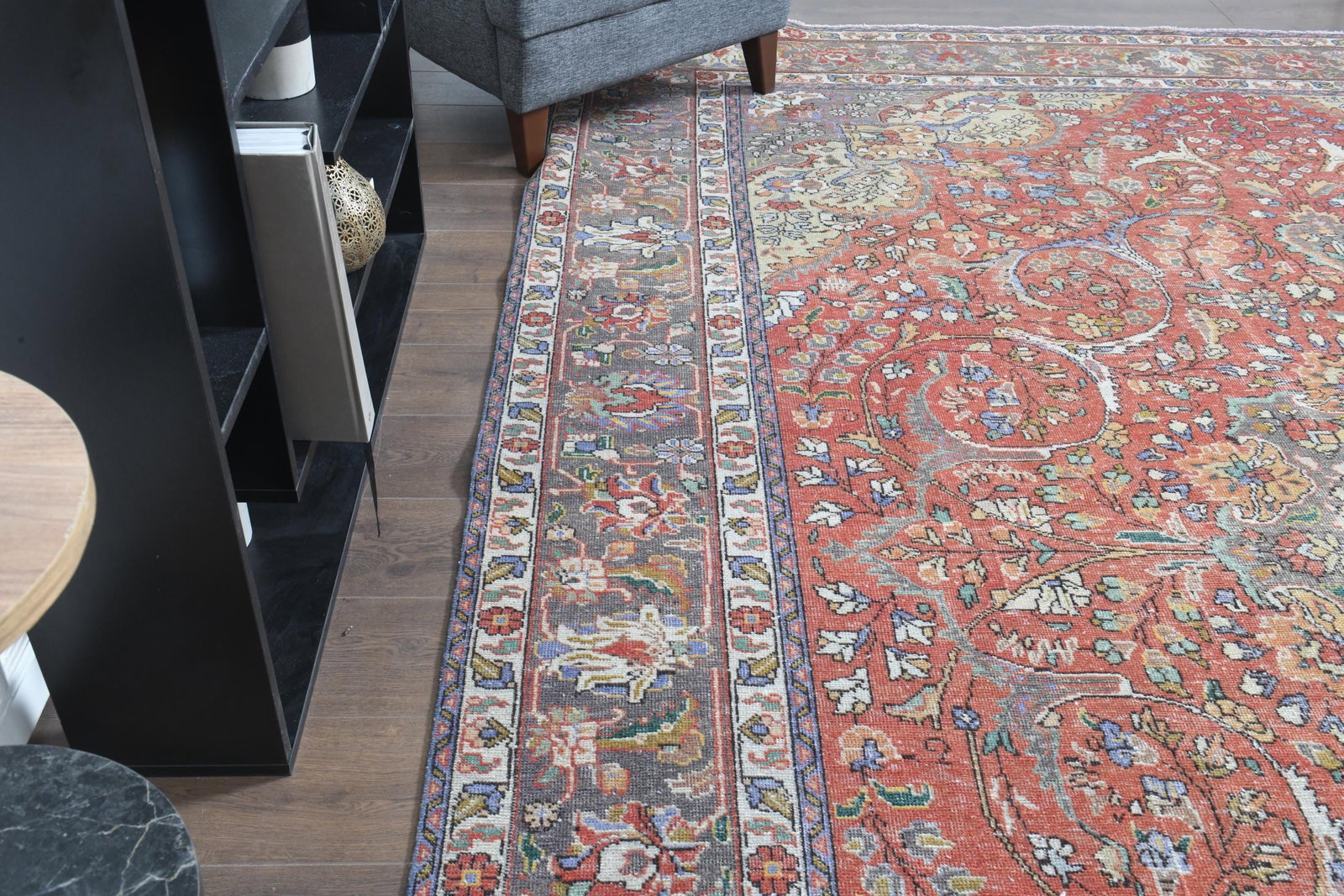 9'6x12'8 ft, ANTIQUE PERSIAN RUG - 6