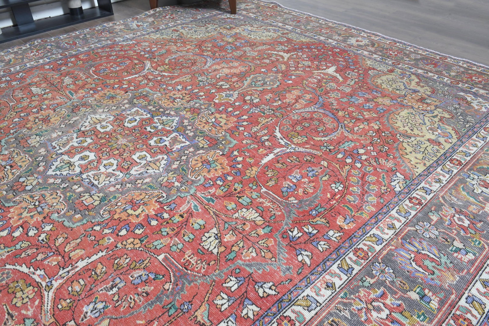 9'6x12'8 ft, ANTIQUE PERSIAN RUG - 7