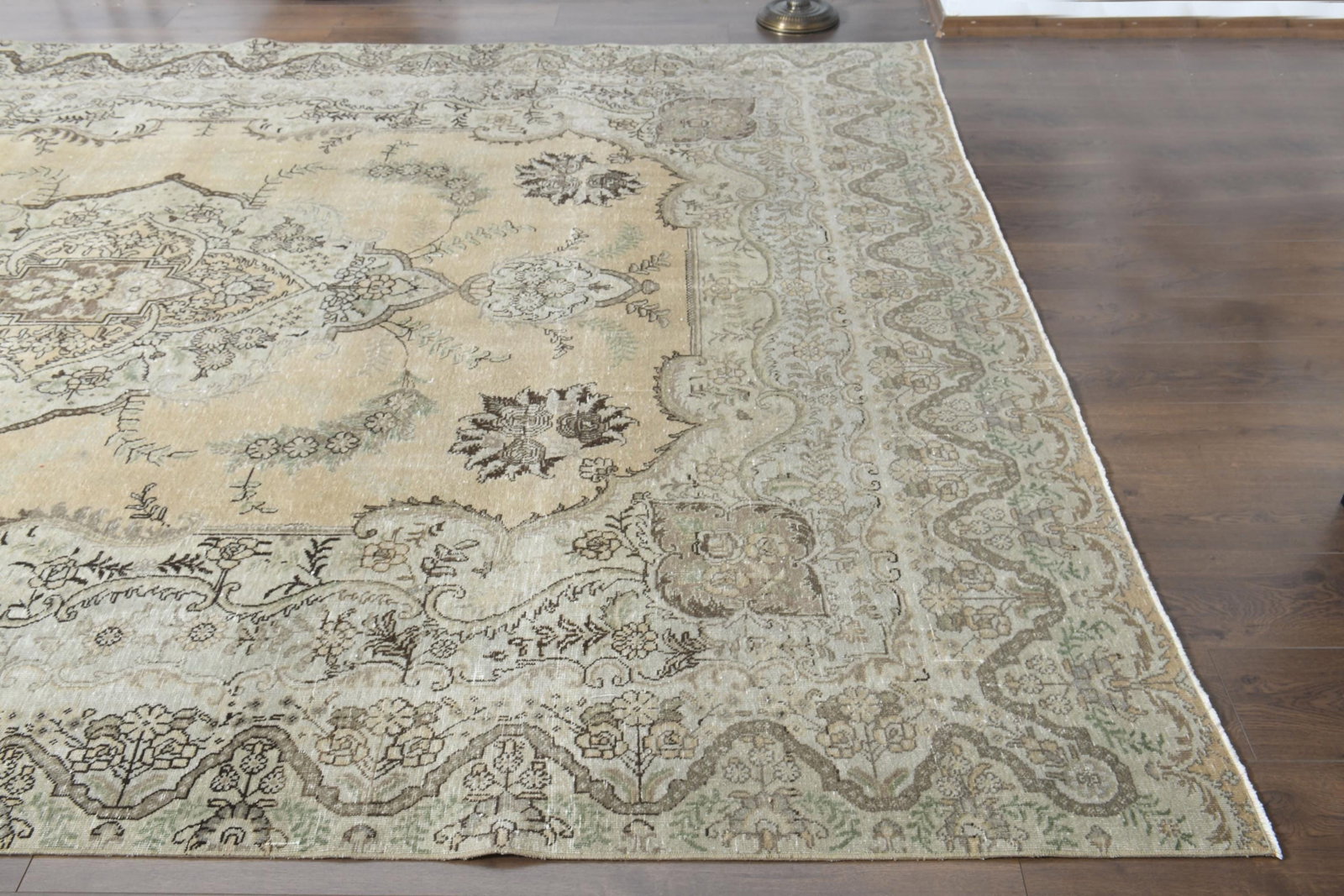 8'7x12'3 ft, PERSIAN OVERSIZED RUG, Orange Beige - 5