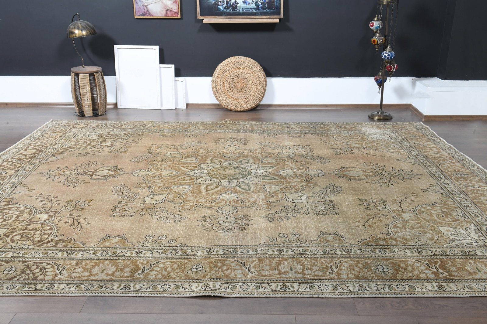 9'6x12'6 ft, OVERSIZED PERSIAN RUG, Minimalist Decor - 9