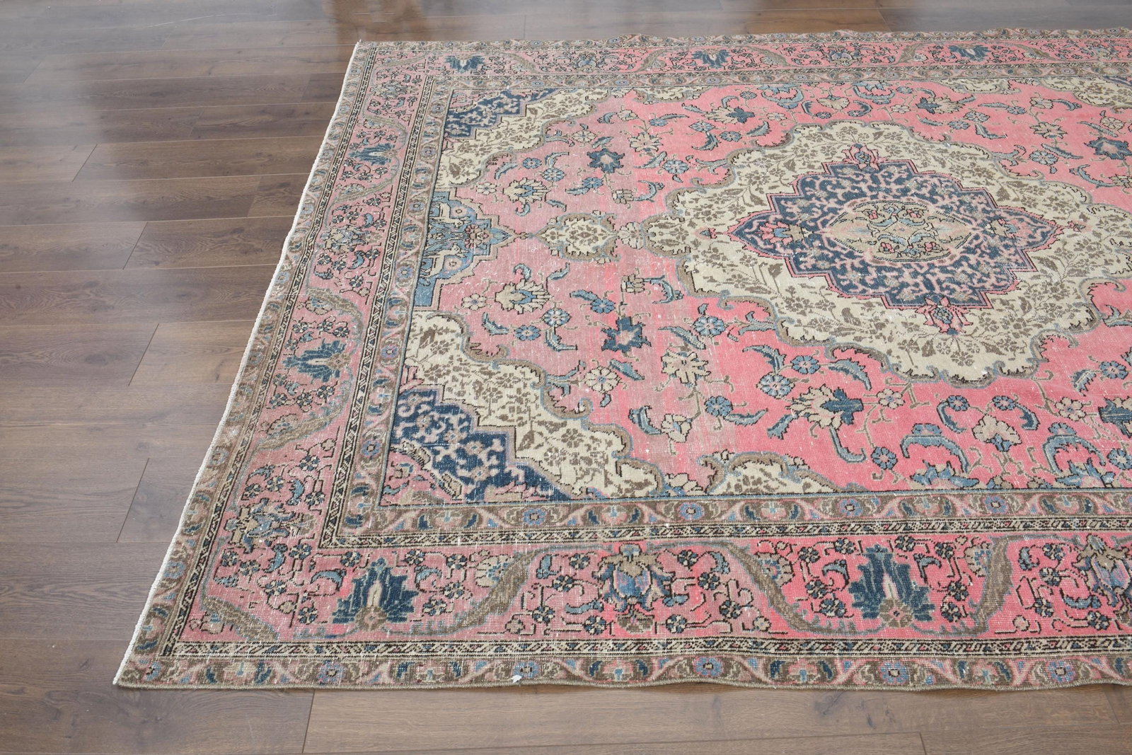 7'3x10'3 ft, OVERSIZED PINK BLUE, Minimalist Decor, Area Rug - 7