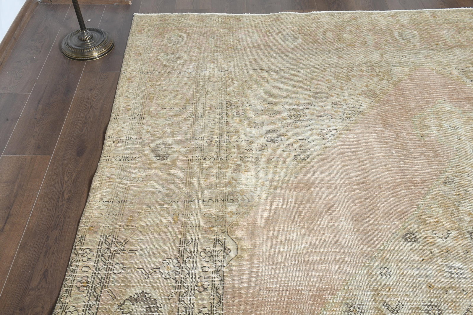 9'1x12'2 ft, ORANGE OVERSIZED RUG, Vintage Wool - 5