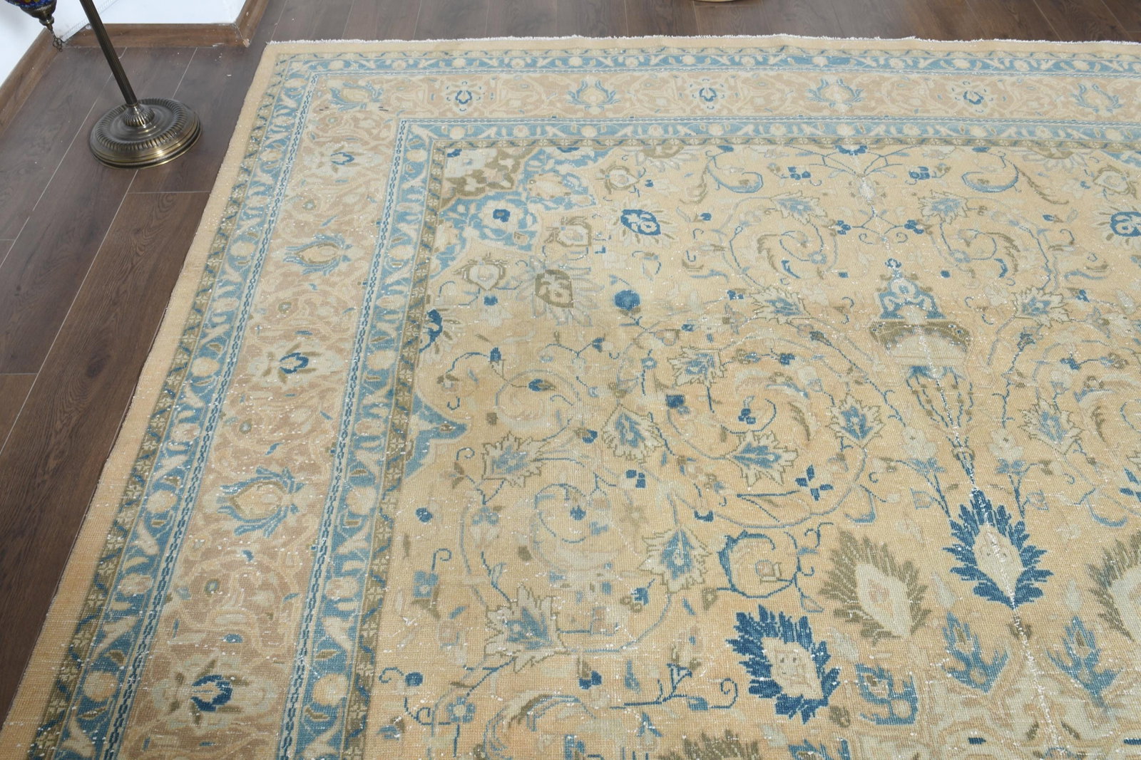 9'3x13'4 ft, ORANGE OVERSIZED RUG, Vintage Wool - 5