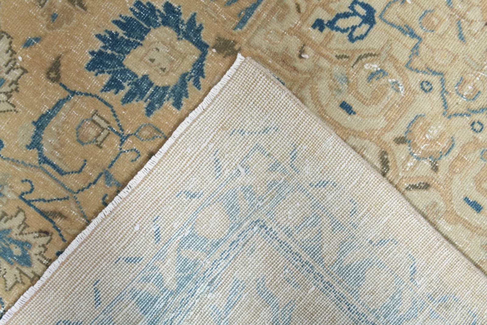9'3x13'4 ft, ORANGE OVERSIZED RUG, Vintage Wool - 8