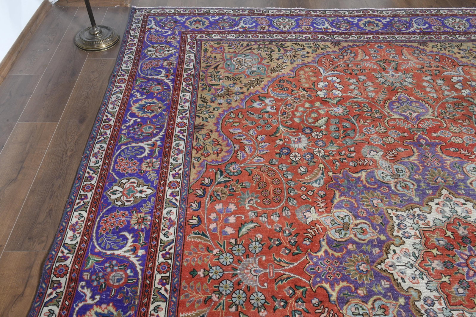 9.7x12'6 ft, OVERSIZED ORANGE PURPLE, Minimalist Decor, Area Rug - 2