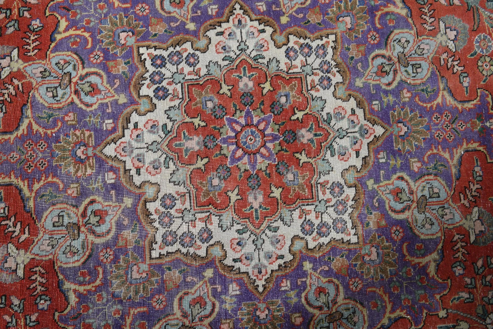 9.7x12'6 ft, OVERSIZED ORANGE PURPLE, Minimalist Decor, Area Rug - 5