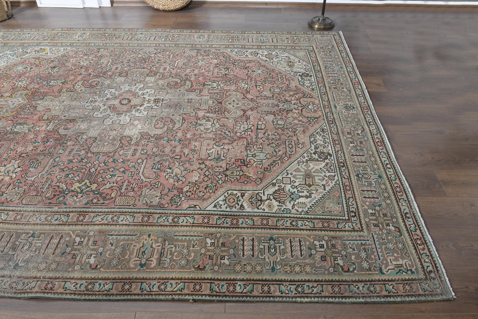 7'9x11 ft, OVERSIZED PERSIAN RUG, Orange Rug, 8x11 Large Area - 7