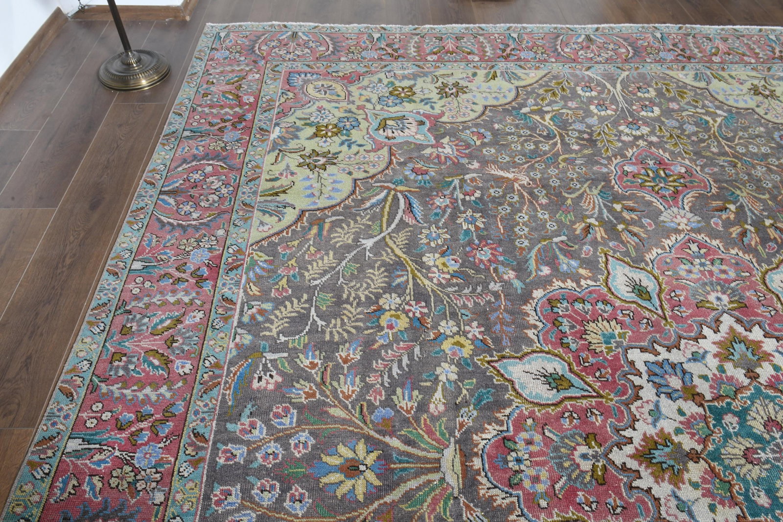 9'8x12'7 ft, PERSIAN COLORFUL RUG, Oversized Antique - 2