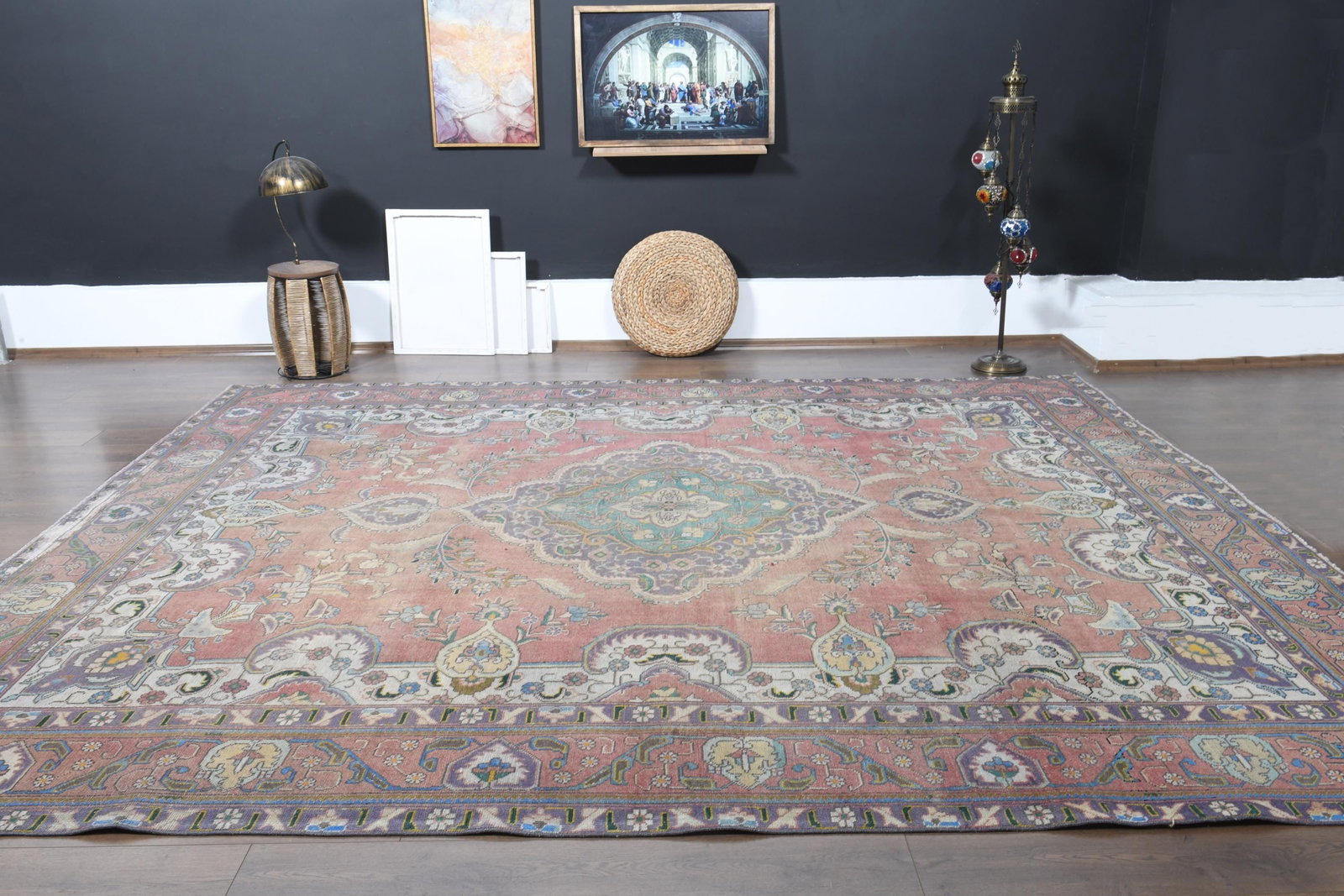 10'1x12'4 ft, OVERSIZED PERSIAN RUG, Living Room - 9