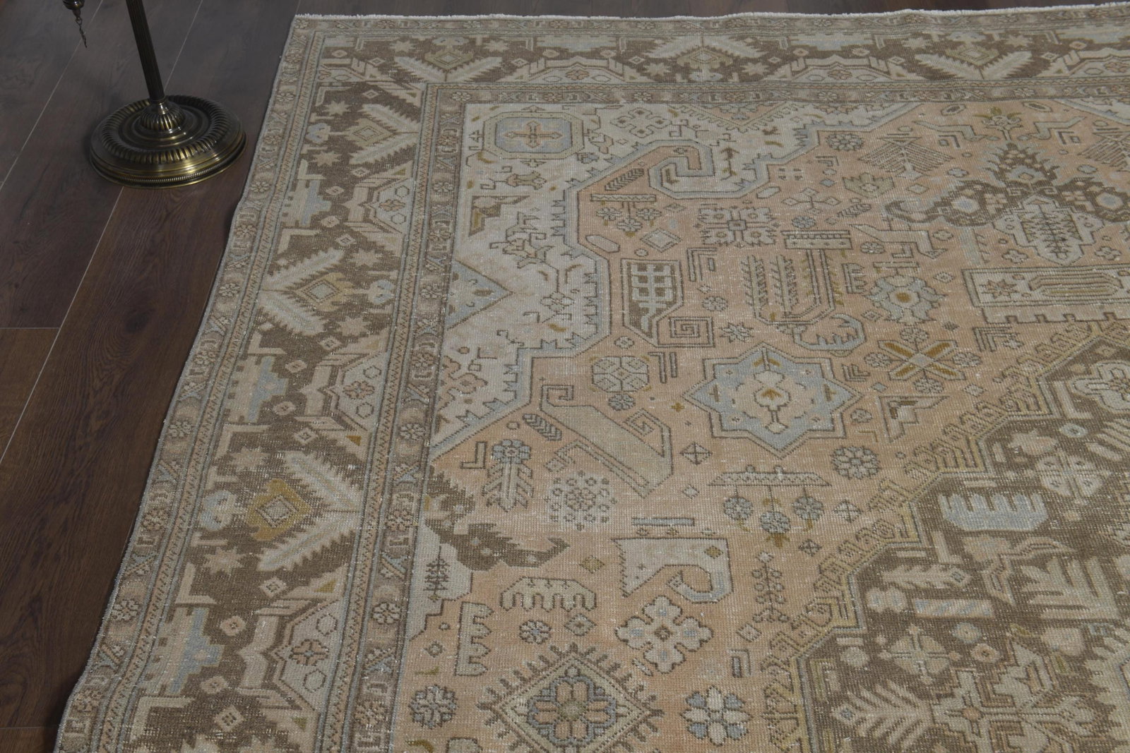 8'2x10'5 ft, OVERSIZED ORANGE BROWN, Minimalist Decor, Area Rug - 7