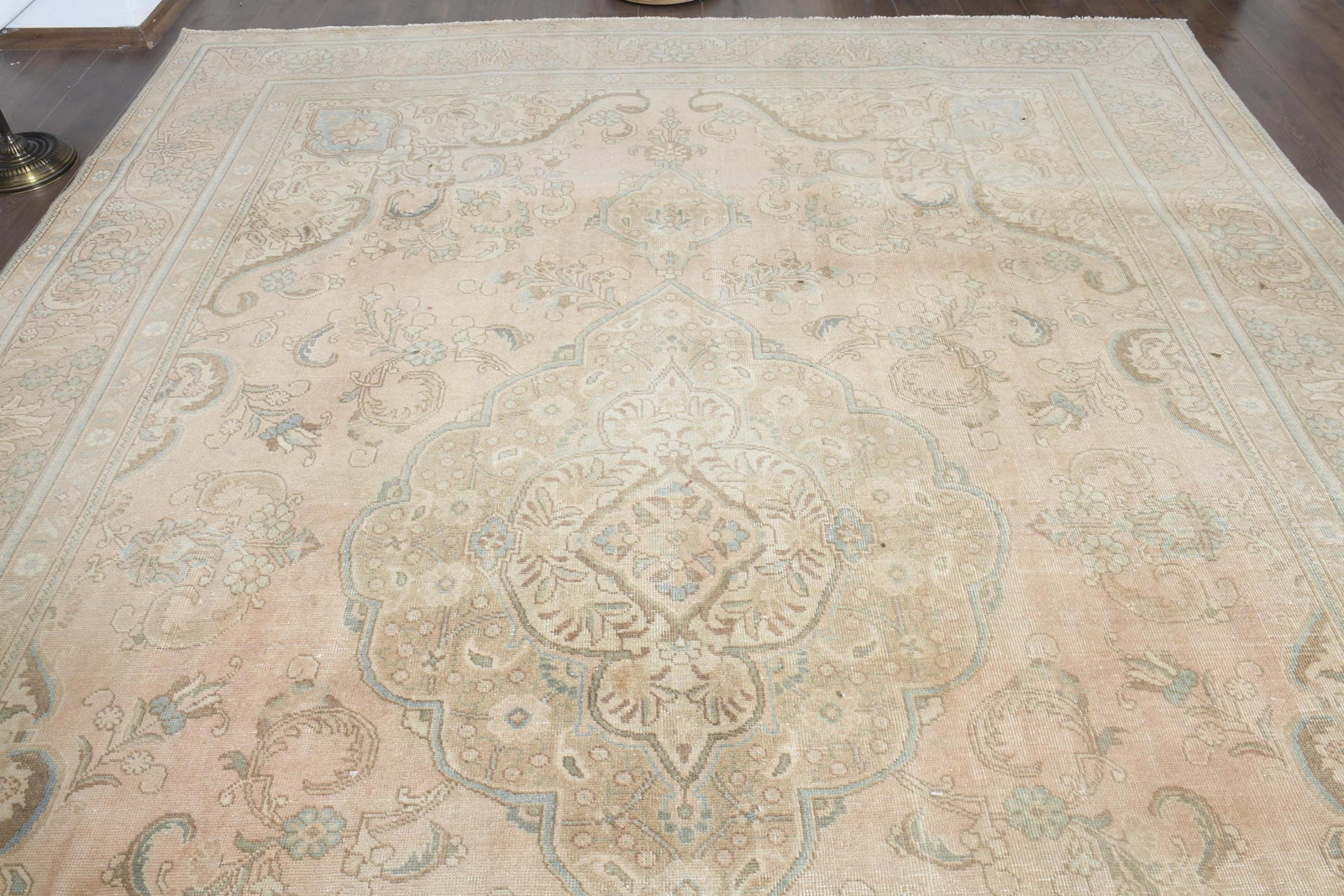 9'4x12'8 ft, ORANGE MINIMALIST RUG, Oversized - 2