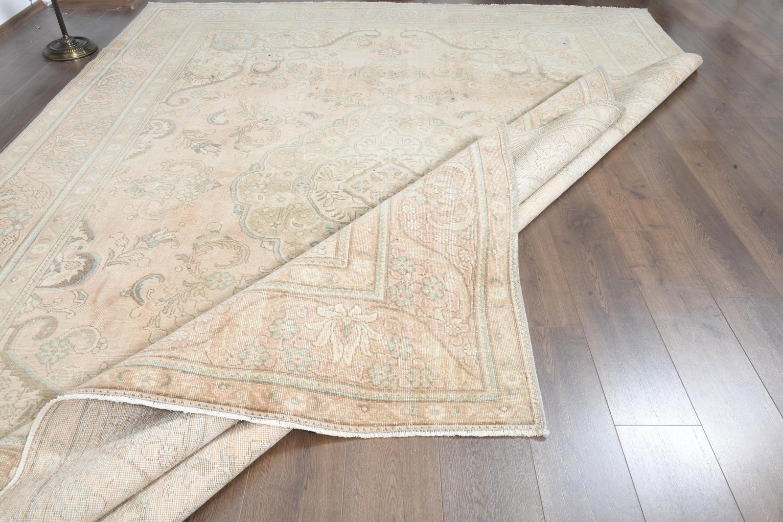 9'4x12'8 ft, ORANGE MINIMALIST RUG, Oversized - 6