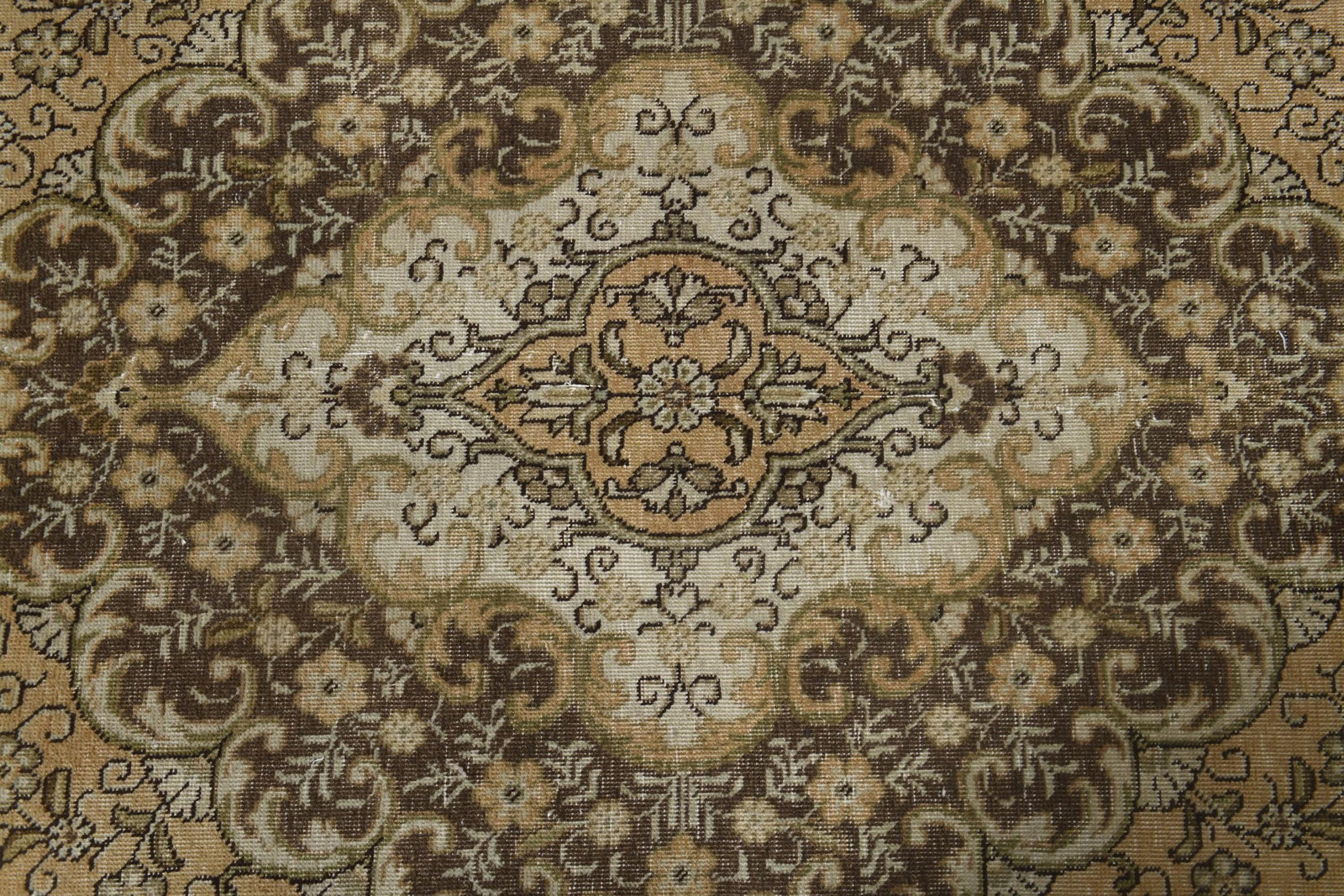 9'1x12'7 ft, ORANGE MINIMALIST RUG, Oversized Persian - 4