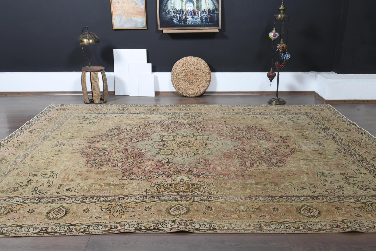 9'4x12'8 ft, OVERSIZED PERSIAN RUG, Living Room - 9