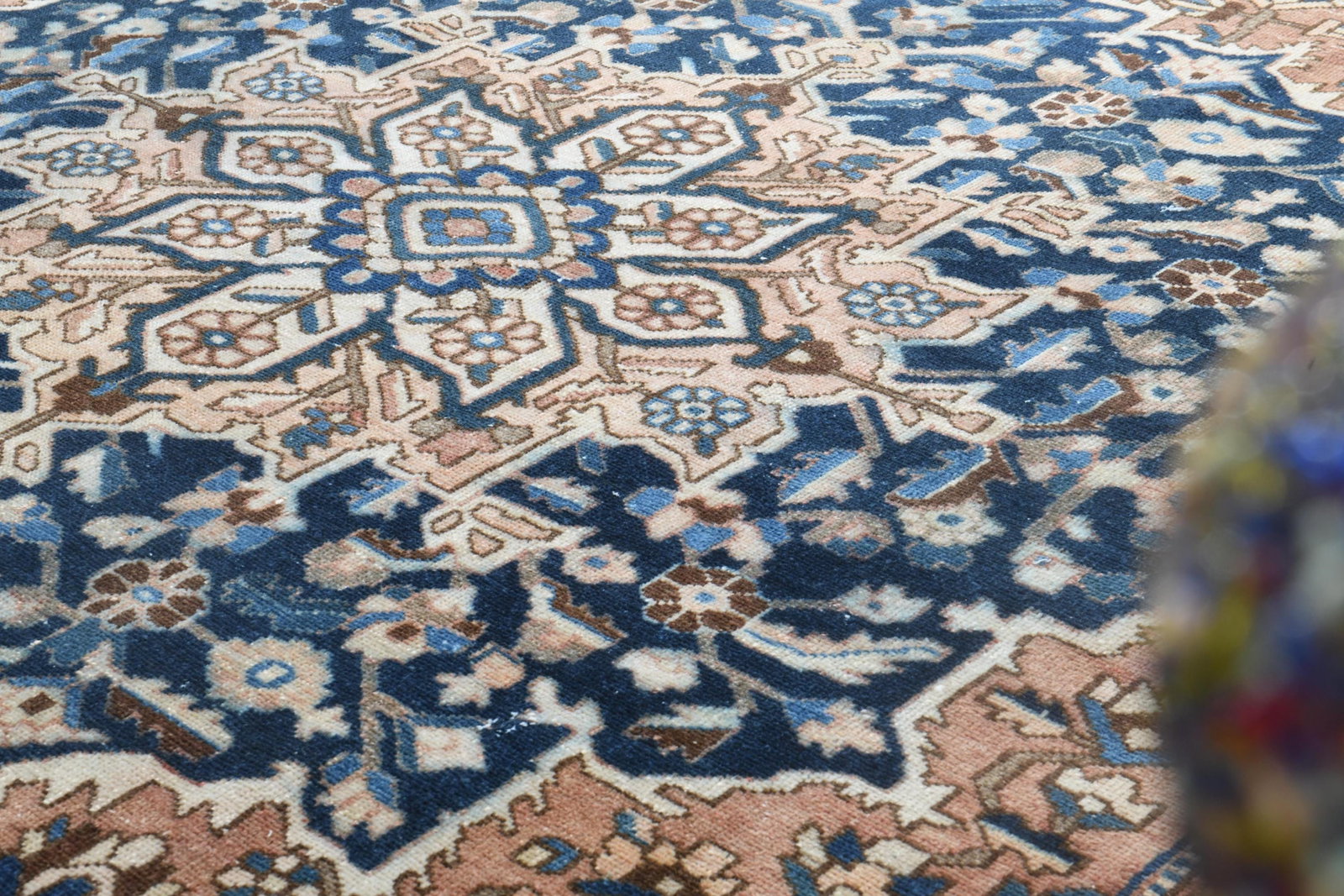9'5x11'9 ft, OVERSIZED PERSIAN RUG, Brown Blue - 2