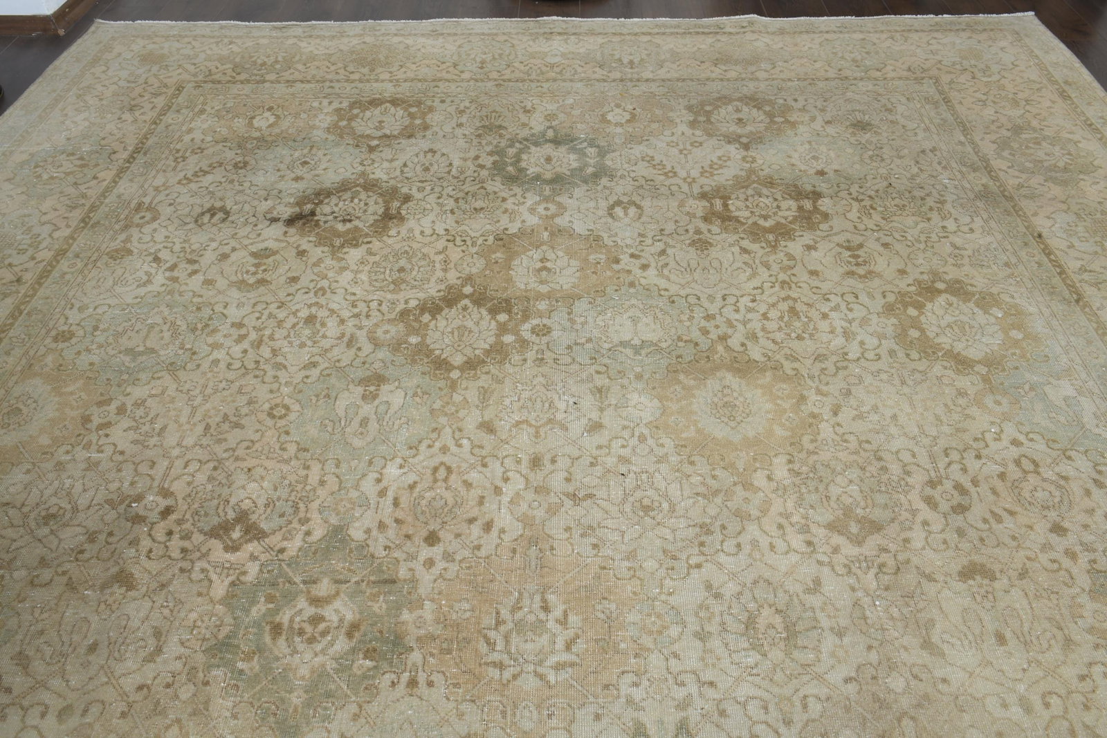 9'6x13'3 ft, NEUTRAL PERSIAN RUG, Pastel Color - 7