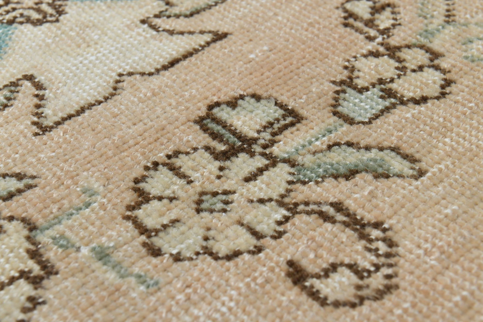 9'7x12'7 ft, PERSIAN OVERSIZED RUG, Orange Green - 6