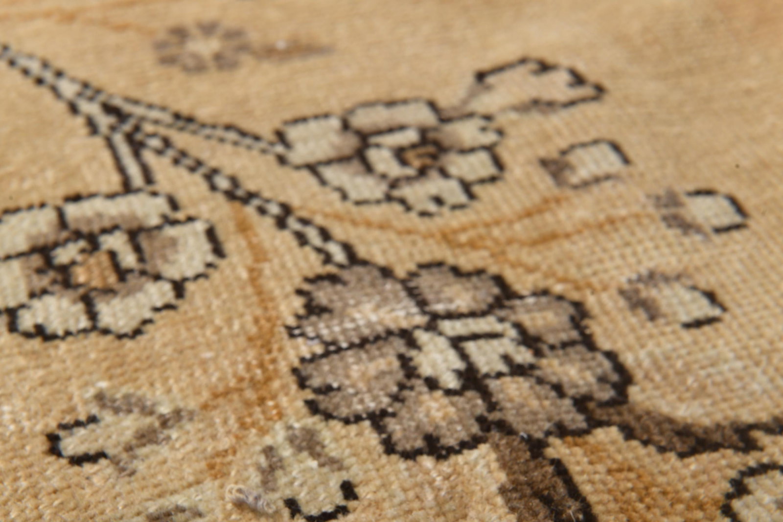 9'5x12'7 ft, ORANGE PERSIAN RUG, Vintage Handmade - 3