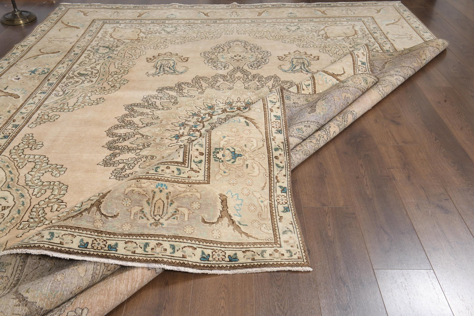 9'5x12'5 ft, ORANGE MINIMALIST RUG, Oversized Persian - 5