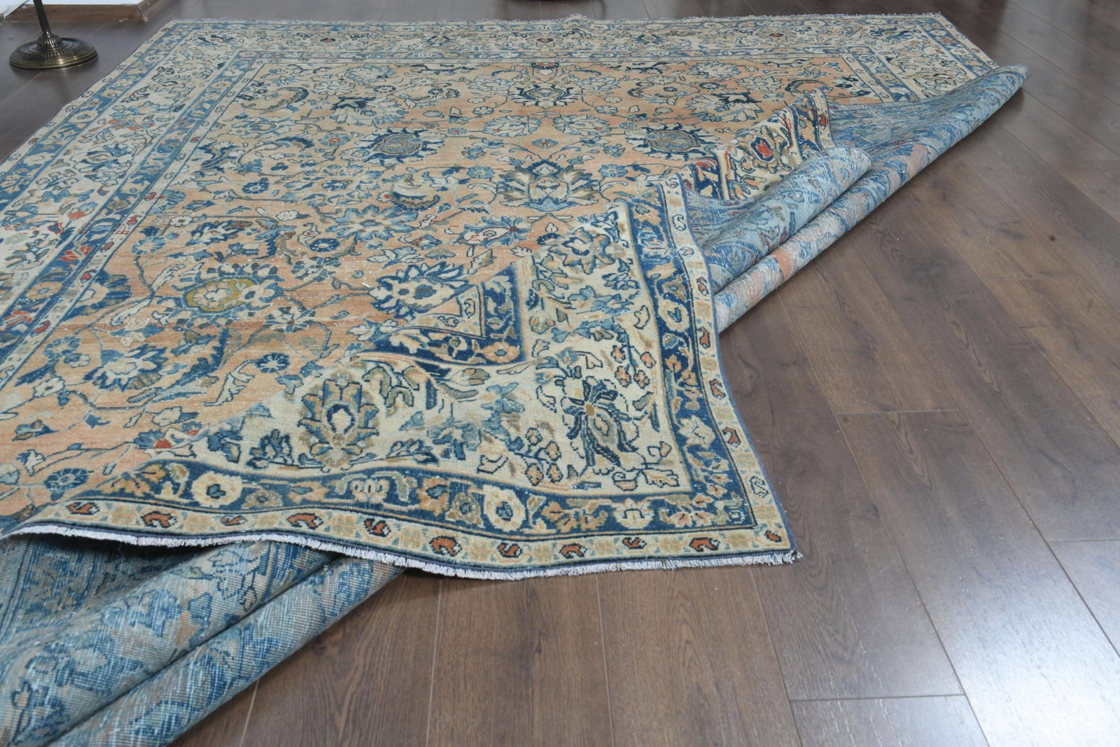 8'7x12'2 ft, ORANGE MINIMALIST RUG - 6