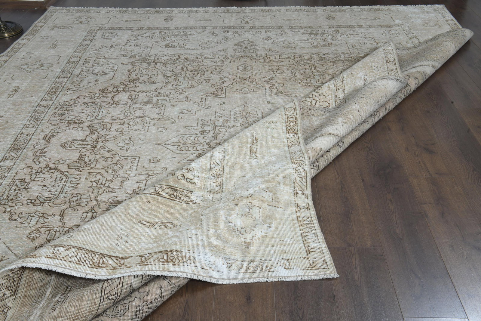 9'7x12'4 ft, NEUTRAL PERSIAN RUG - 5