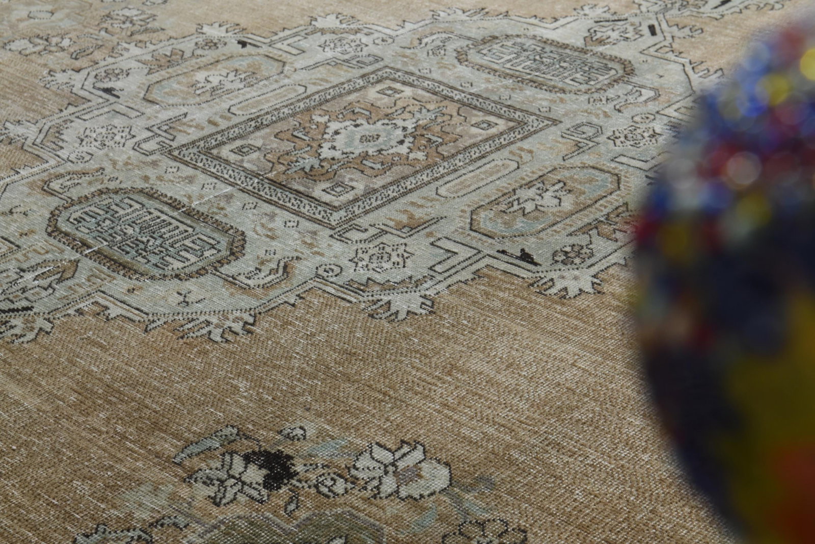 9.5x12.6 ft, VINTAGE PERSIAN RUG - 7