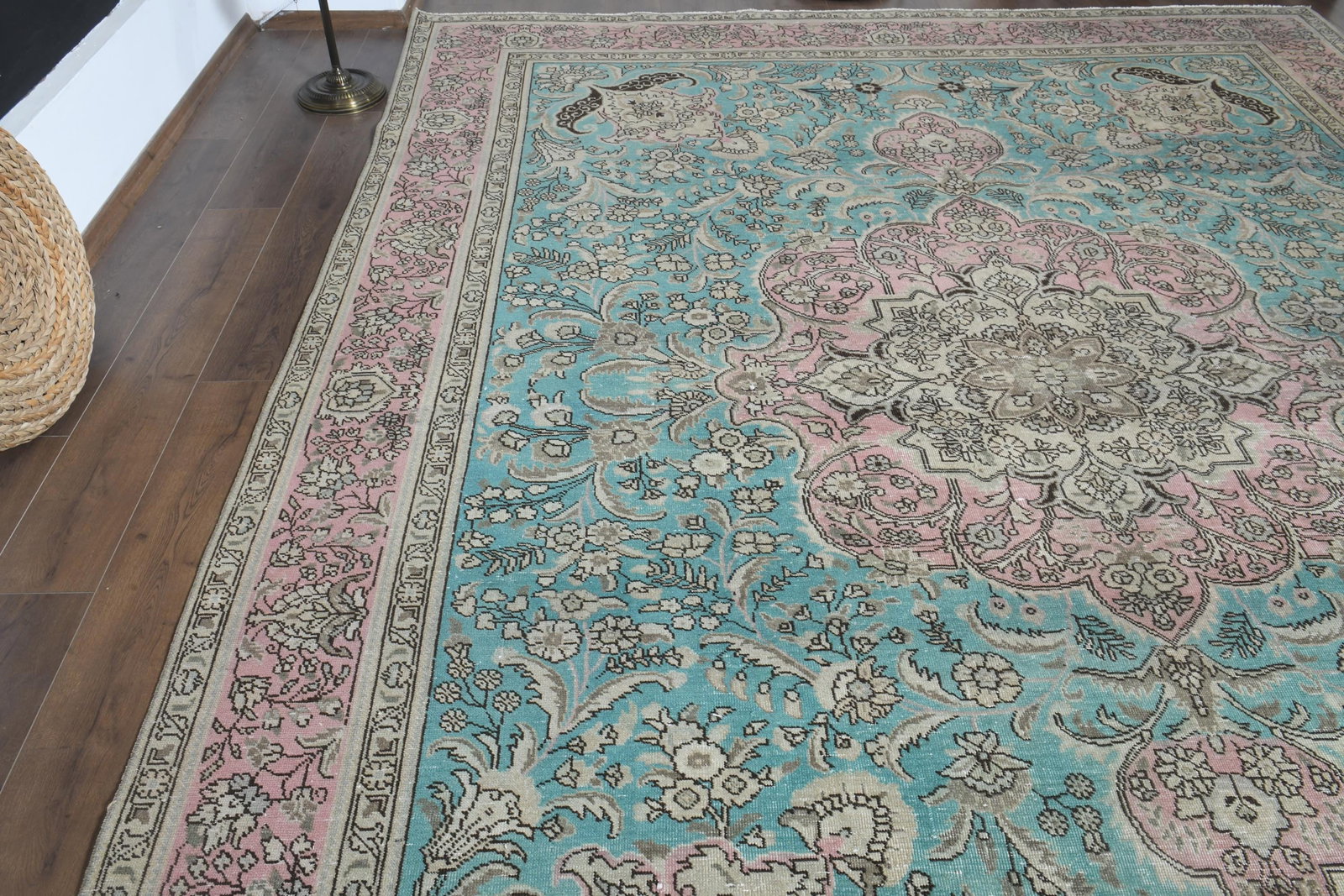 9.9x12.3 ft, LUXURY VINTAGE RUG, Handmade - 7