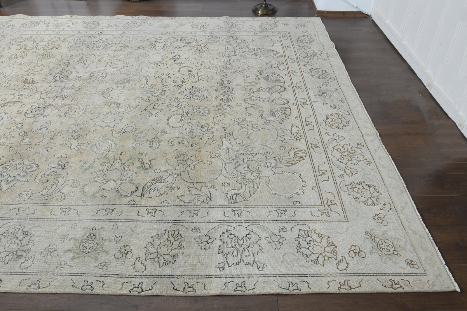 9.1x12.5 ft, BEIGE MINIMALIST RUG - 7