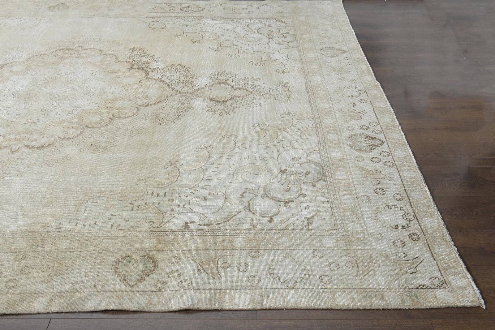 9.5x12.3 ft, OVERSIZED PERSIAN RUG, Beige Rug - 5