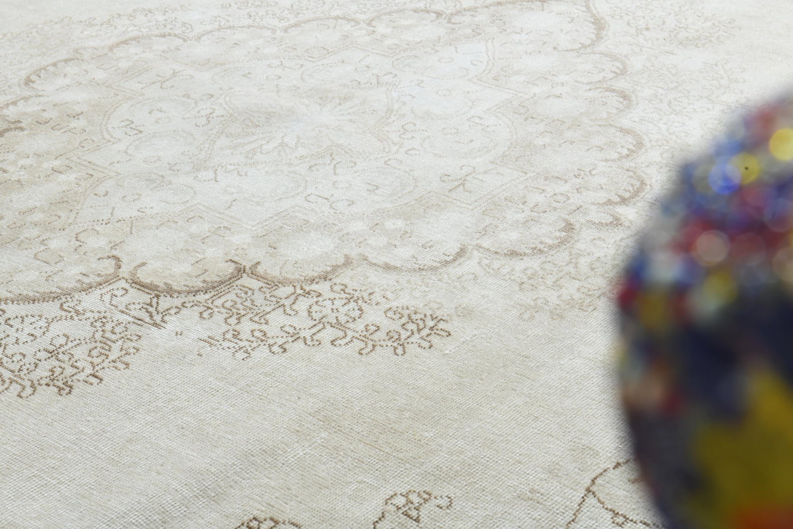 9.5x12.3 ft, OVERSIZED PERSIAN RUG, Beige Rug - 7