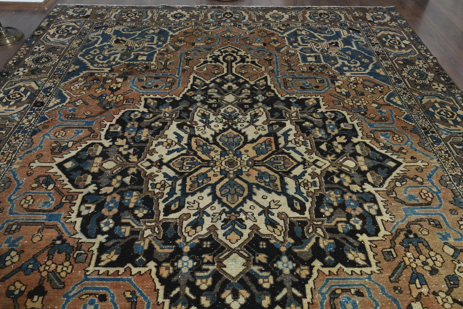 9'5x12'5 ft, ORANGE MINIMALIST RUG - 8