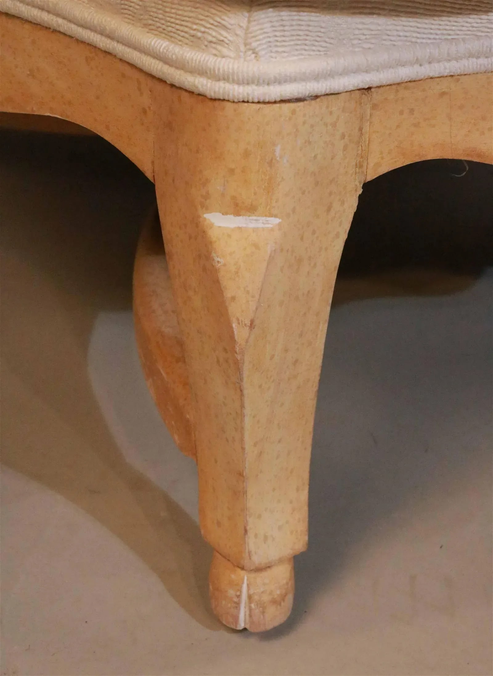 Pair of Late 20th Century Pickled Oak Bergere Chairs - 5