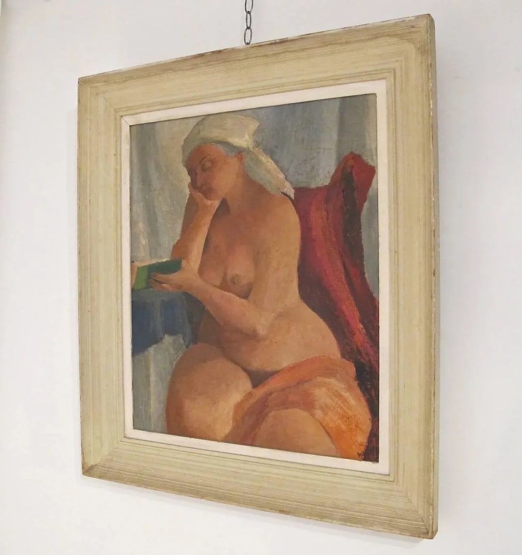 Mid-20th Century Expressionist Nude Painting - 2
