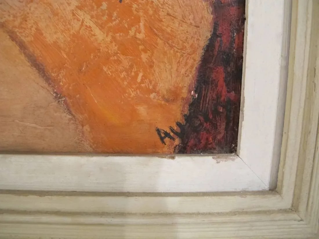 Mid-20th Century Expressionist Nude Painting - 5