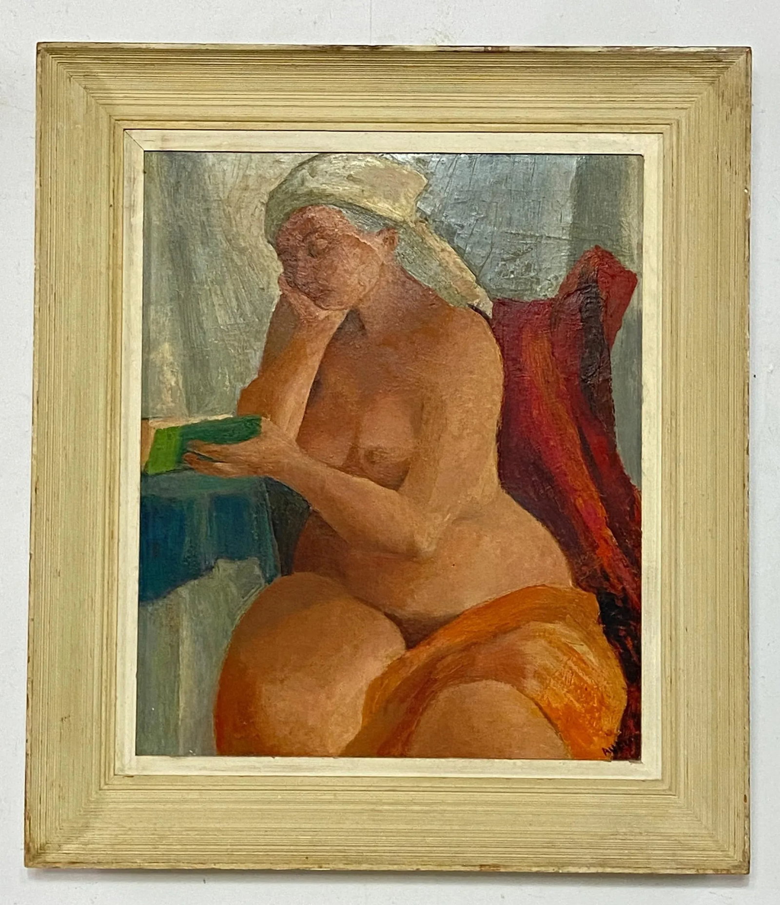 Mid-20th Century Expressionist Nude Painting - 6