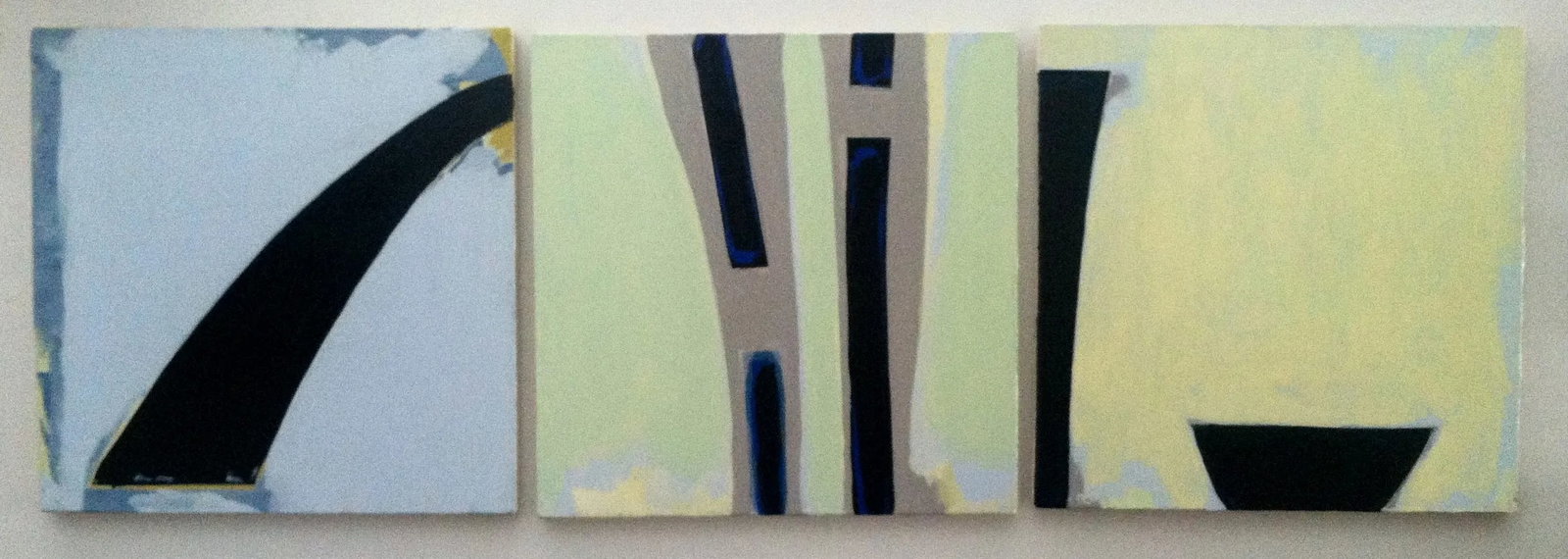 Abstract Triptych Painting by Paul Rinaldi - 2