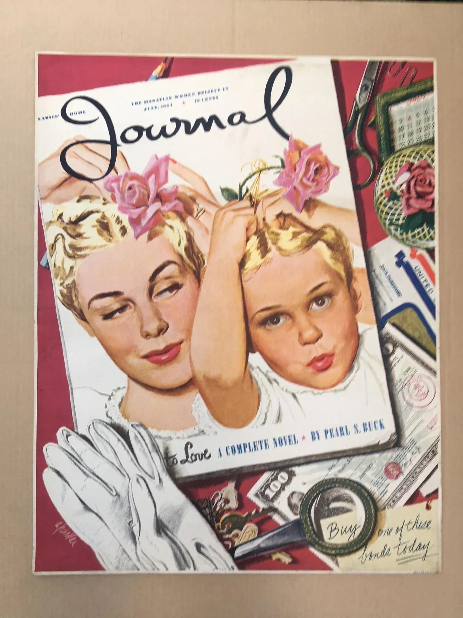 Vintage 1940's Ladies Home Journal Newsstand Poster - 5