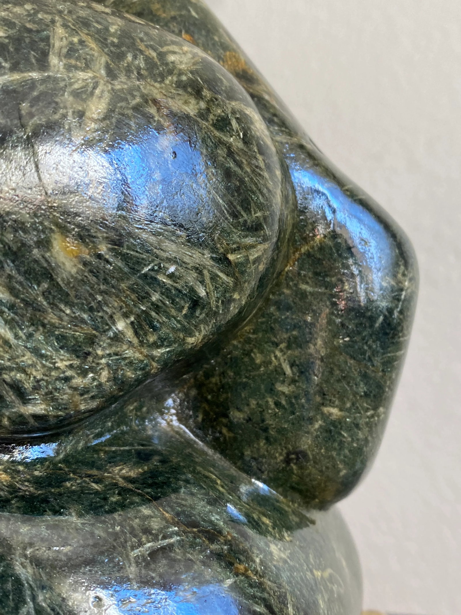 Carved Stone Modernist Abstract Sculpture Signed by Artist - 10