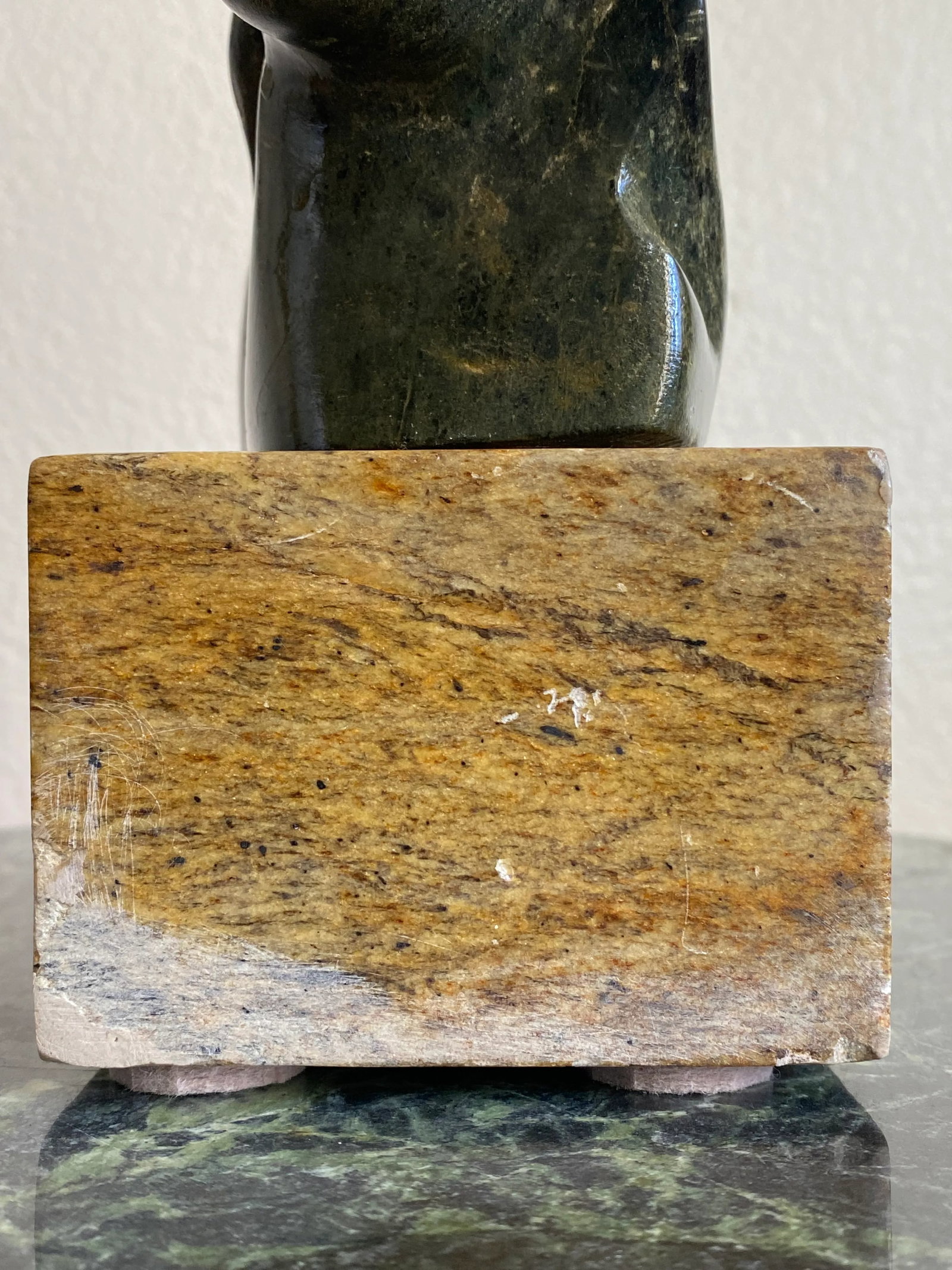 Carved Stone Modernist Abstract Sculpture Signed by Artist - 12