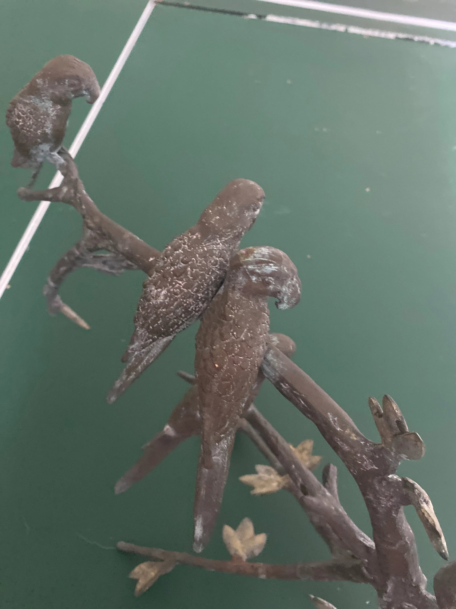 1960s Giacometti Style Bronze Birds on a Branch - 8