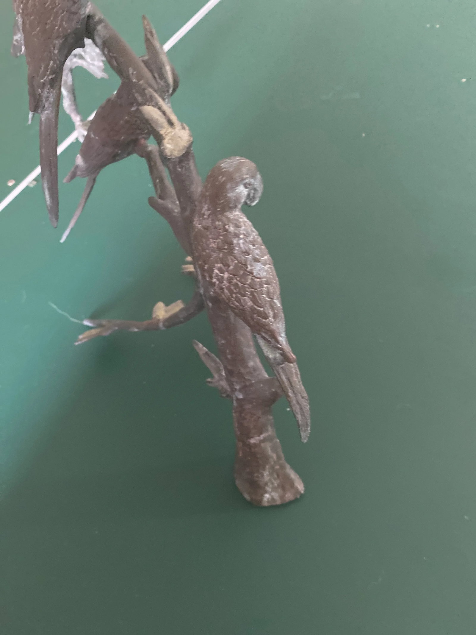 1960s Giacometti Style Bronze Birds on a Branch - 9