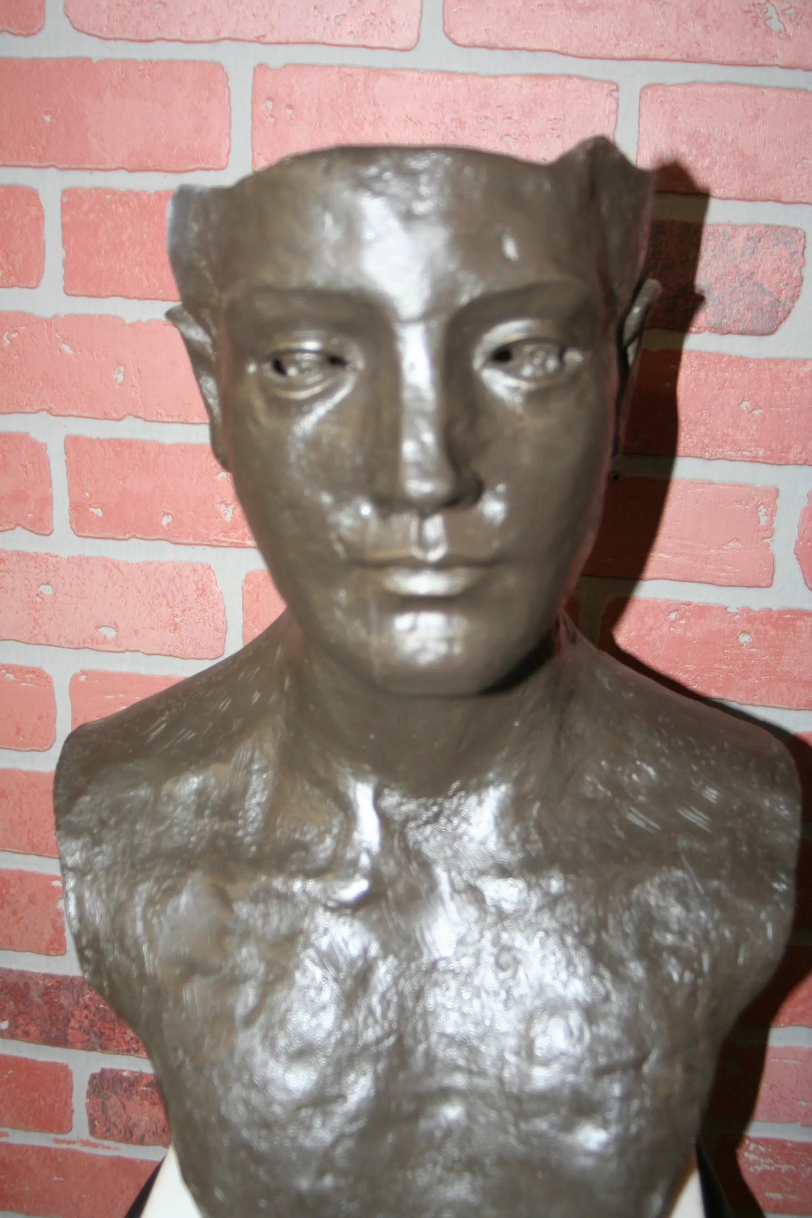 Early 21st Century Ztianee Cast Iron Bust - 6