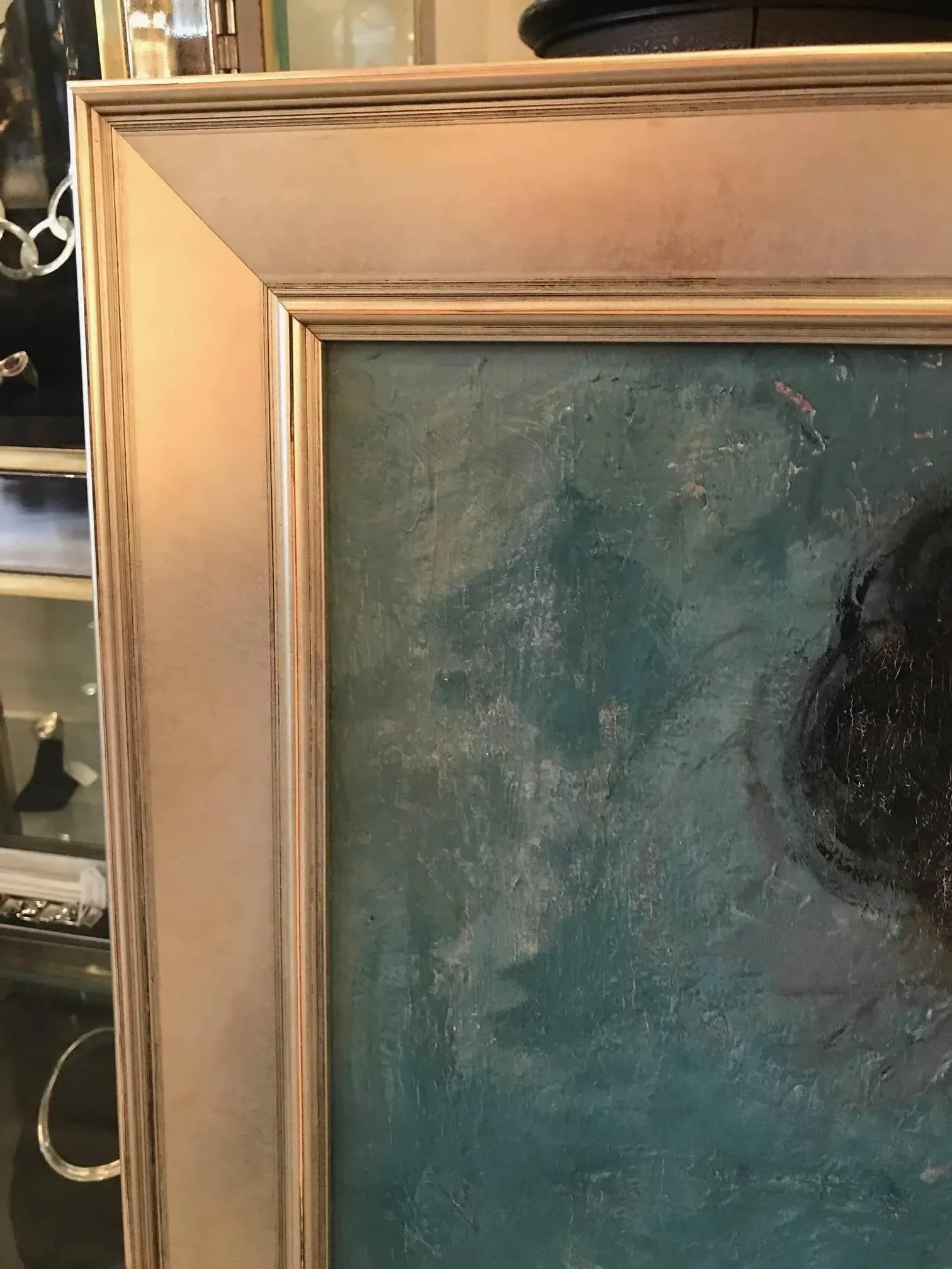 Mid-20th Century Female Nude Oil Painting on Board - 4