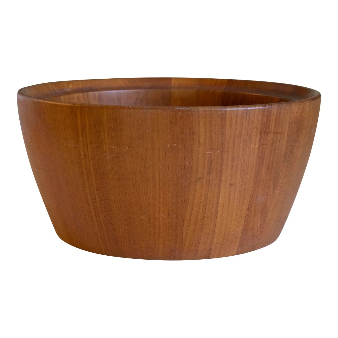 Massive Danish Teak Staved Bowl Nissen (1 of 9)