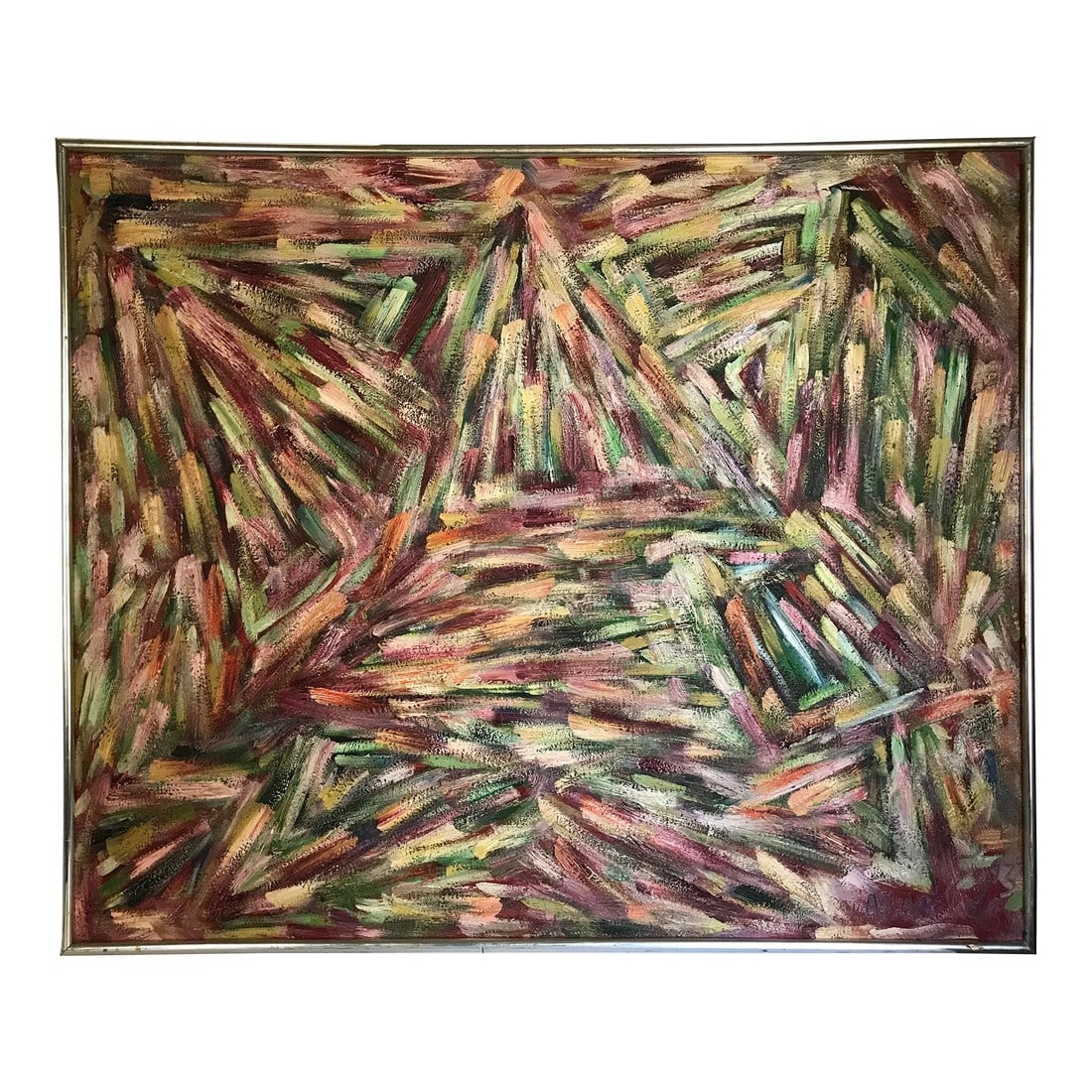Internal Peace Original Abstract Oil Painting by Monique Nichols: When I paint, it is as if I am guided by spirits. I don't always know what the final painting will look like because I immerse myself in expressing what is trying to come through me. I consider