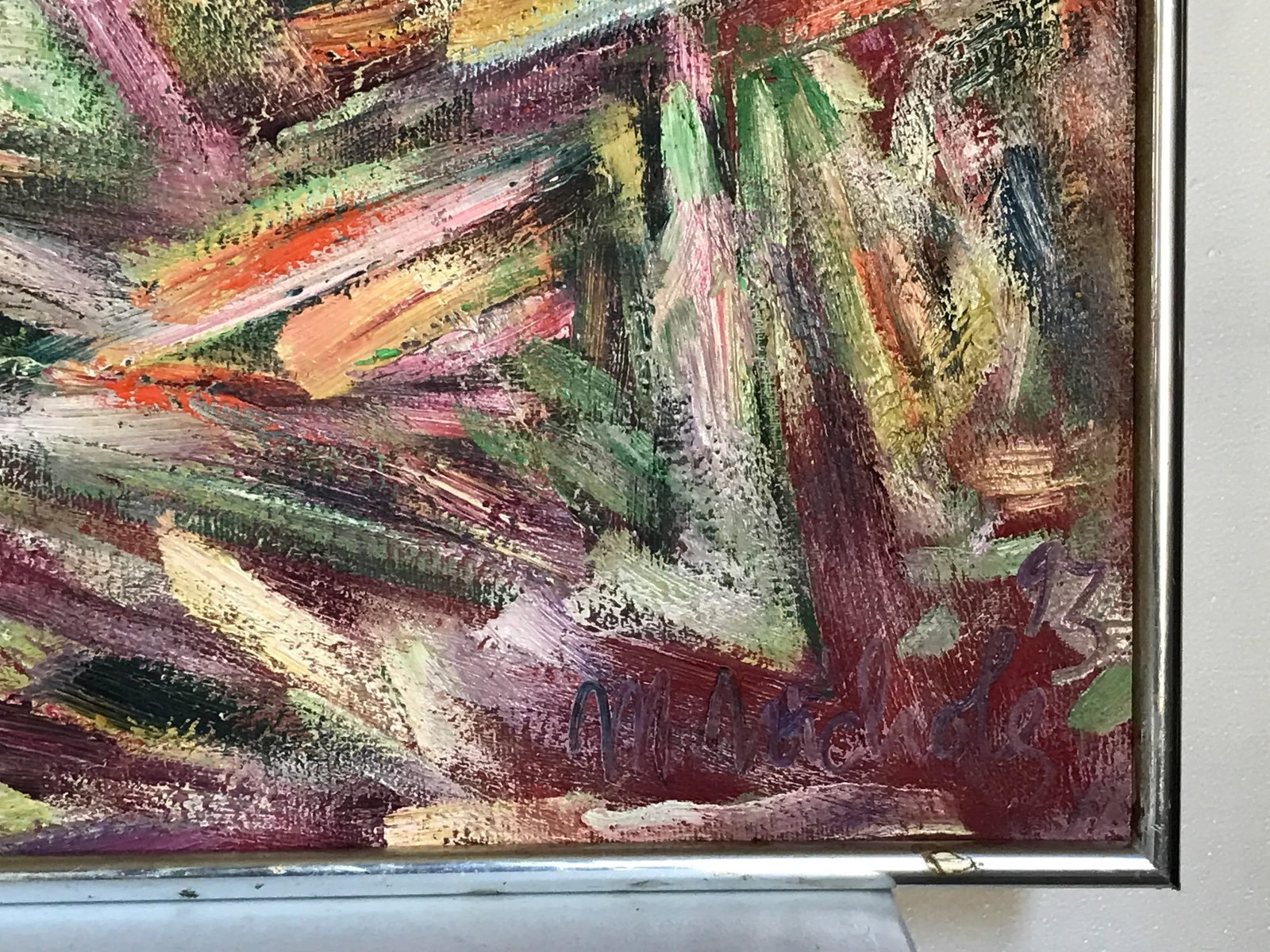 Internal Peace Original Abstract Oil Painting by Monique Nichols - 6